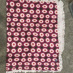 Kickee Print Ruffle Toddler Blanket in Geode